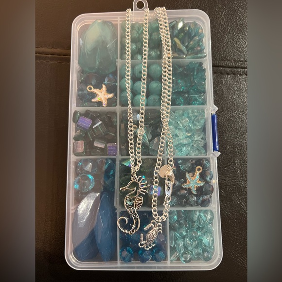 Craft Beads, AQUA MAN - NO WATER, Jewelry Supplies, bulk beads - Picture 6 of 6